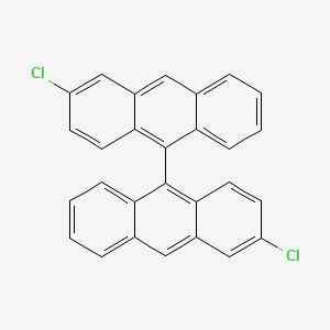 molecular formula C28H16Cl2 B15407108 3,3'-Dichloro-9,9'-bianthracene CAS No. 828282-98-0