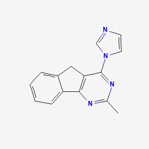 5H-Indeno[1,2-d]pyrimidine, 4-(1H-imidazol-1-yl)-2-methyl-