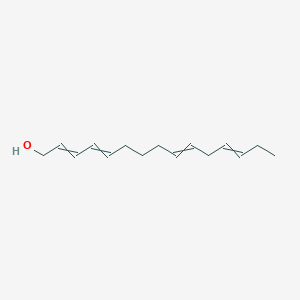 molecular formula C15H24O B15407118 Pentadeca-2,4,9,12-tetraen-1-ol CAS No. 824970-40-3