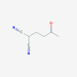 molecular formula C7H8N2O B154073 (3-Oxobutyl)propanedinitrile CAS No. 136634-48-5