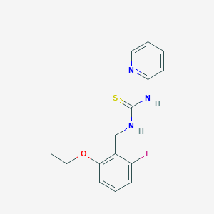 N-[(2-Ethoxy-6-fluorophenyl)methyl]-N'-(5-methylpyridin-2-yl)thiourea