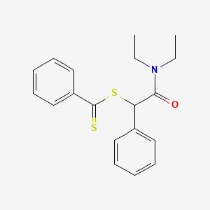 2-(Diethylamino)-2-oxo-1-phenylethyl benzenecarbodithioate