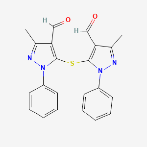 5,5'-Sulfanediylbis(3-methyl-1-phenyl-1H-pyrazole-4-carbaldehyde)