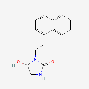 5-Hydroxy-1-[2-(naphthalen-1-yl)ethyl]imidazolidin-2-one