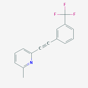 2-Methyl-6-[2-[3-(trifluoromethyl)phenyl]ethynyl]pyridine