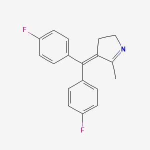 4-[Bis(4-fluorophenyl)methylidene]-5-methyl-3,4-dihydro-2H-pyrrole