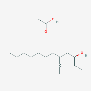 Acetic acid--(3R)-5-ethenylidenedodecan-3-ol (1/1)