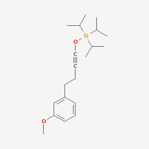 {[4-(3-Methoxyphenyl)but-1-yn-1-yl]oxy}tri(propan-2-yl)silane