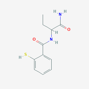 N-(1-Amino-1-oxobutan-2-yl)-2-sulfanylbenzamide