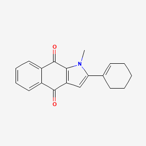 2-(Cyclohex-1-en-1-yl)-1-methyl-1H-benzo[f]indole-4,9-dione