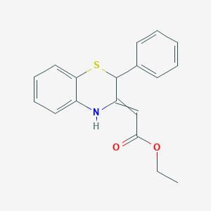 Ethyl (2-phenyl-2H-1,4-benzothiazin-3(4H)-ylidene)acetate