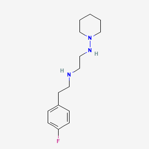 molecular formula C15H24FN3 B15407683 N~1~-[2-(4-Fluorophenyl)ethyl]-N~2~-(piperidin-1-yl)ethane-1,2-diamine CAS No. 627527-47-3