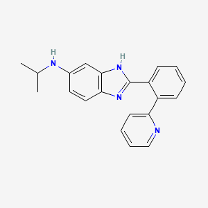 N-(Propan-2-yl)-2-[2-(pyridin-2-yl)phenyl]-1H-benzimidazol-6-amine