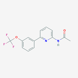 molecular formula C14H11F3N2O2 B15407931 N-{6-[3-(Trifluoromethoxy)phenyl]pyridin-2-yl}acetamide CAS No. 833455-74-6