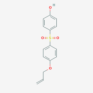 molecular formula C15H14O4S B154081 4-((4-(Allyloxy)phenyl)sulfonyl)phenol CAS No. 97042-18-7