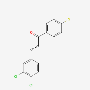 3-(3,4-Dichlorophenyl)-1-[4-(methylsulfanyl)phenyl]prop-2-en-1-one