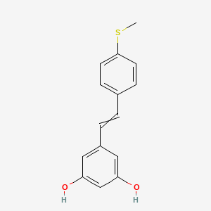 5-{2-[4-(Methylsulfanyl)phenyl]ethenyl}benzene-1,3-diol