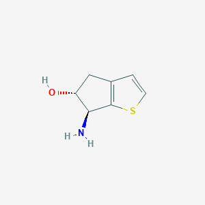 4H-Cyclopenta[b]thiophene-5-ol, 6-amino-5,6-dihydro-, (5R,6S)-