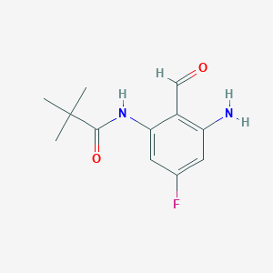 N-(3-Amino-5-fluoro-2-formylphenyl)-2,2-dimethylpropanamide