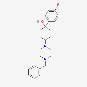 4-(4-Benzylpiperazin-1-yl)-1-(4-fluorophenyl)cyclohexan-1-ol