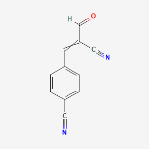 4-(2-Cyano-3-oxoprop-1-en-1-yl)benzonitrile