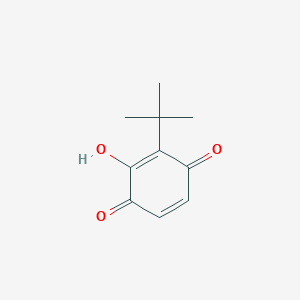 molecular formula C10H12O3 B15408648 2-tert-Butyl-3-hydroxycyclohexa-2,5-diene-1,4-dione CAS No. 832109-85-0