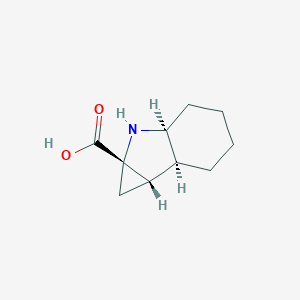 molecular formula C10H15NO2 B15408672 (1aS,2aS,6aS,6bS)-Octahydrocyclopropa[b]indole-1a(1H)-carboxylic acid CAS No. 781676-26-4