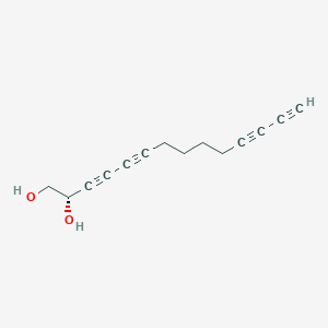 molecular formula C14H14O2 B15408674 (2S)-tetradeca-3,5,11,13-tetrayne-1,2-diol CAS No. 827622-28-6