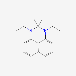 molecular formula C17H22N2 B15408711 1,3-Diethyl-2,2-dimethyl-2,3-dihydro-1H-perimidine CAS No. 827037-92-3