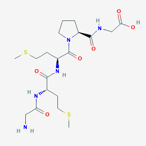 molecular formula C19H33N5O6S2 B15408868 Glycyl-L-methionyl-L-methionyl-L-prolylglycine CAS No. 742068-27-5