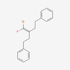 Benzene, 1,1'-[3-(bromofluoromethylene)-1,5-pentanediyl]bis-