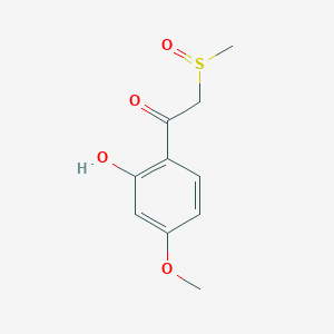 1-(2-Hydroxy-4-methoxyphenyl)-2-(methanesulfinyl)ethan-1-one