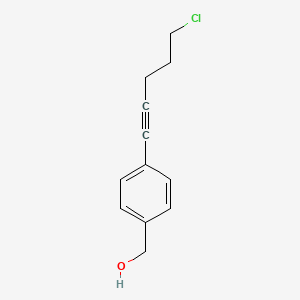 Benzenemethanol, 4-(5-chloro-1-pentynyl)-