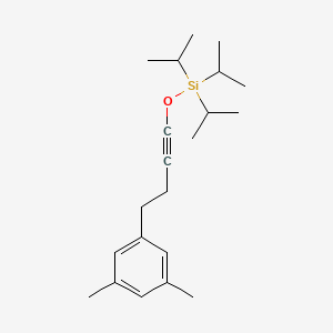 {[4-(3,5-Dimethylphenyl)but-1-yn-1-yl]oxy}tri(propan-2-yl)silane