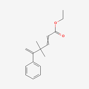 molecular formula C16H20O2 B15409144 Ethyl 4,4-dimethyl-5-phenylhexa-2,5-dienoate CAS No. 830345-53-4