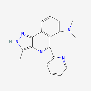 1H-Pyrazolo[4,3-c]isoquinolin-6-amine, N,N,3-trimethyl-5-(2-pyridinyl)-