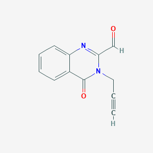 molecular formula C12H8N2O2 B15409170 2-Quinazolinecarboxaldehyde, 3,4-dihydro-4-oxo-3-(2-propynyl)- CAS No. 823235-11-6