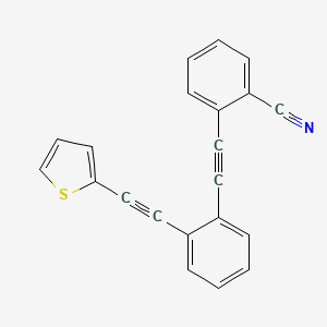 2-({2-[(Thiophen-2-yl)ethynyl]phenyl}ethynyl)benzonitrile