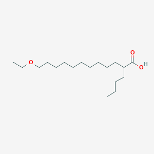 molecular formula C18H36O3 B15409209 2-Butyl-12-ethoxydodecanoic acid CAS No. 538374-06-0