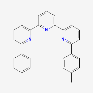 molecular formula C29H23N3 B15409315 2,6-Bis[6-(4-methylphenyl)pyridin-2-yl]pyridine CAS No. 827306-37-6