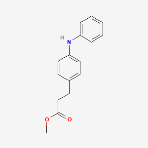 molecular formula C16H17NO2 B15409325 Methyl 3-(4-anilinophenyl)propanoate CAS No. 525589-19-9