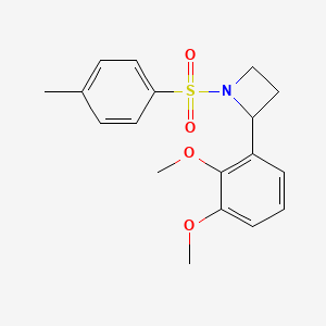 2-(2,3-Dimethoxyphenyl)-1-(4-methylbenzene-1-sulfonyl)azetidine