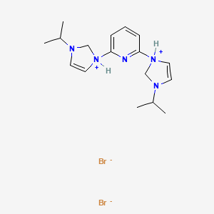 1,1'-(Pyridine-2,6-diyl)bis[3-(propan-2-yl)-2,3-dihydro-1H-imidazol-1-ium] dibromide