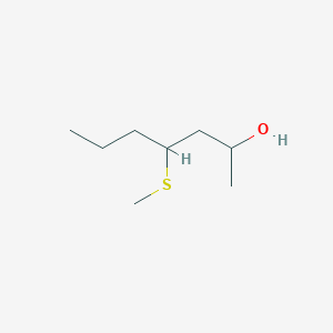 4-(Methylsulfanyl)heptan-2-ol