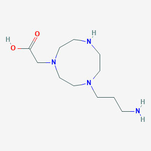 [4-(3-Aminopropyl)-1,4,7-triazonan-1-YL]acetic acid