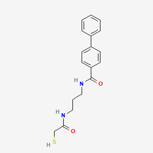 N-[3-(2-Sulfanylacetamido)propyl][1,1'-biphenyl]-4-carboxamide