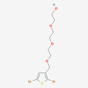 2-(2-{2-[(2,5-Dibromothiophen-3-yl)methoxy]ethoxy}ethoxy)ethan-1-ol