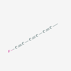 molecular formula C7H3F B15409566 1-Fluorohepta-1,3,5-triyne CAS No. 591755-34-9