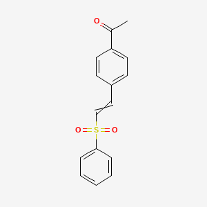 1-{4-[2-(Benzenesulfonyl)ethenyl]phenyl}ethan-1-one