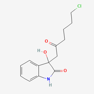 3-(6-Chloro-2-oxohexyl)-3-hydroxy-1,3-dihydro-2H-indol-2-one